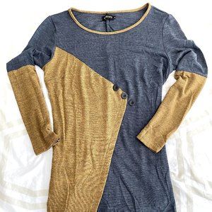 Reborn Grey & Mustard Colored Tunic